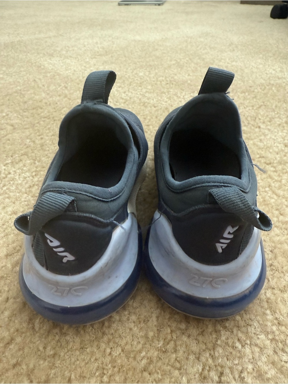 Nike Kids Navy/Light Blue Slip-On Sneakers - Picture 3 of 5